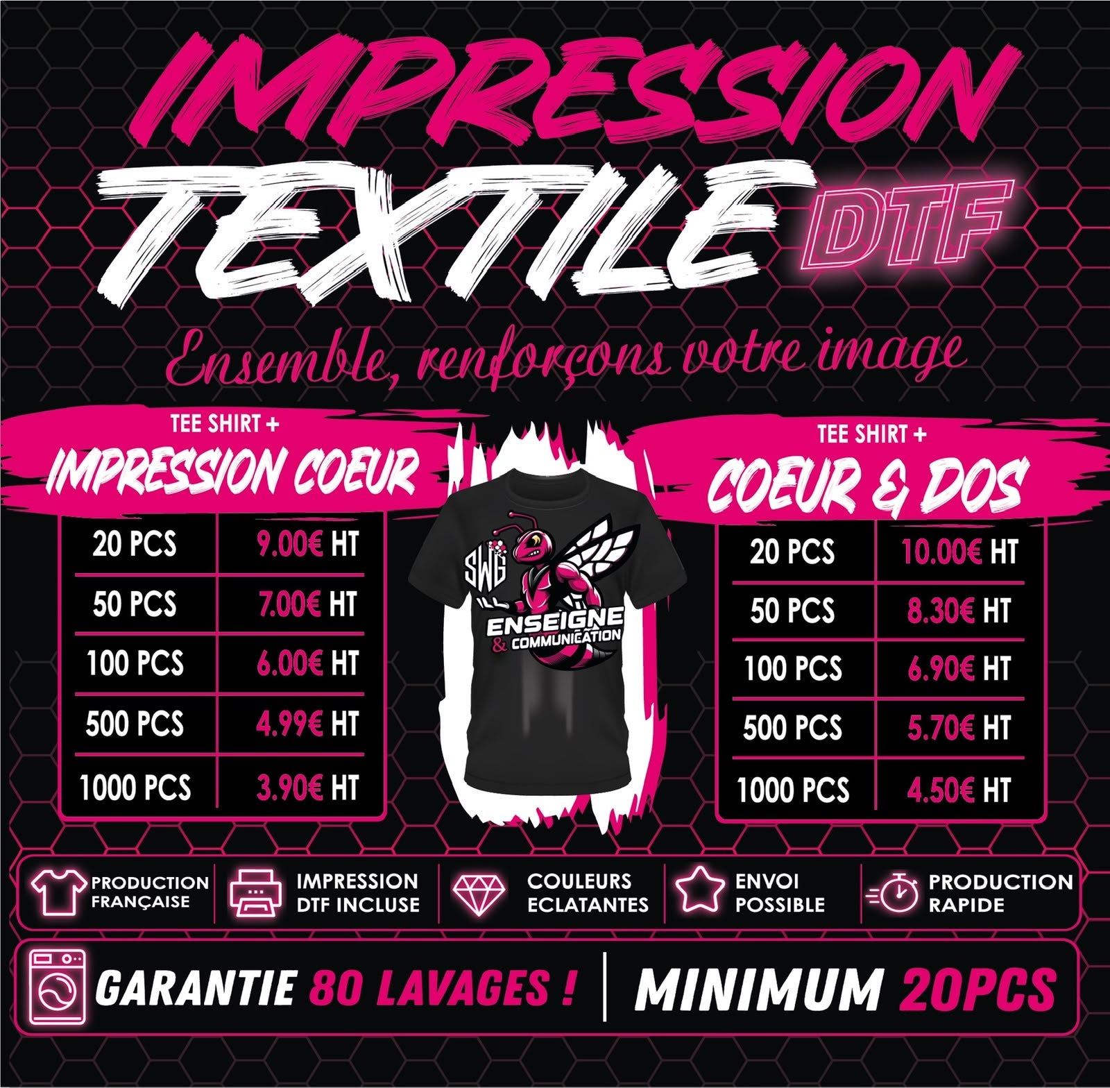 Impression textile DTF